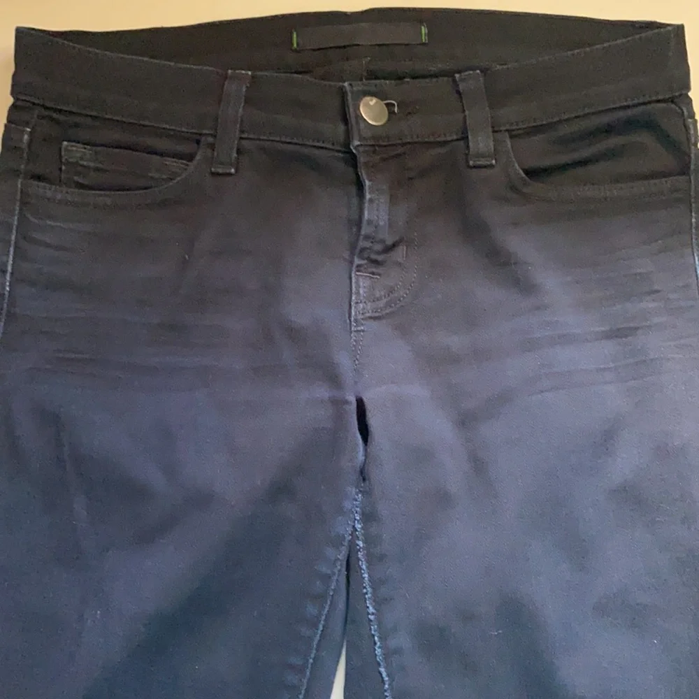 J Brand The Pencil Leg in Shadow Black Skinny Low Rise Jeans Size 25 inseam 34" - Picture 6 of 11
